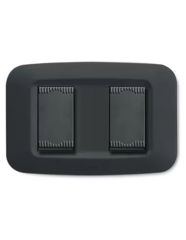 PLACA YES TECNO.2M SEP.GRIS NEGRO